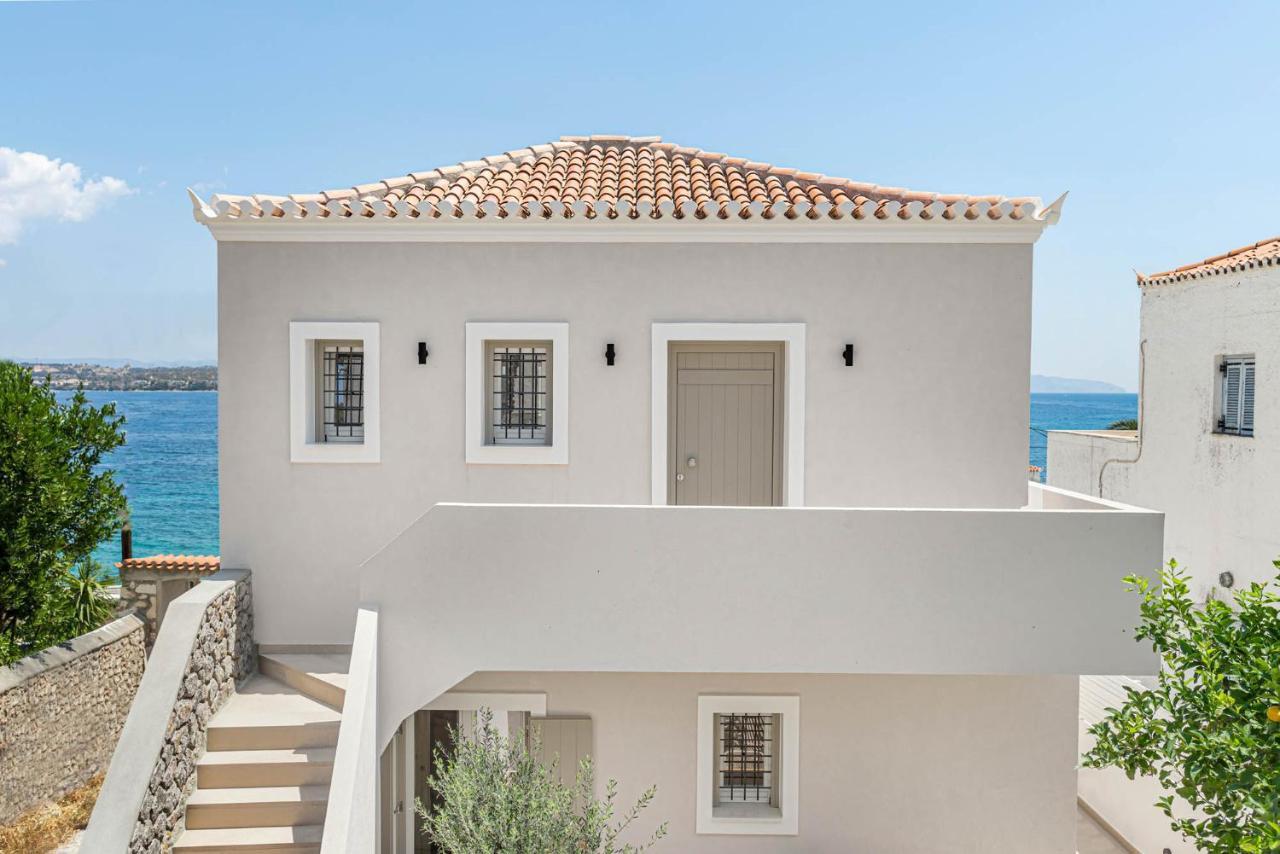 Pearl House - Luxurious New Beach Villa In Spetses Stunning View Ligoneri Exterior photo